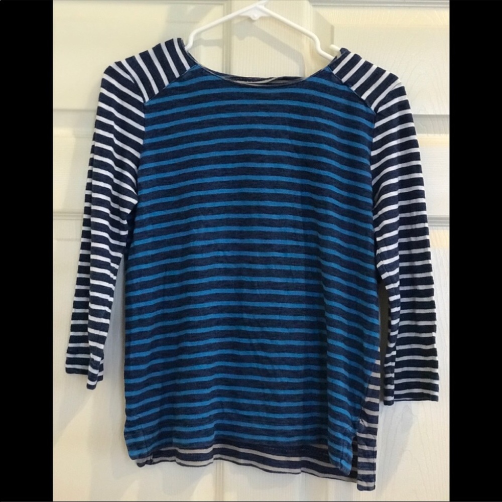 Madewell Blue Striped Top